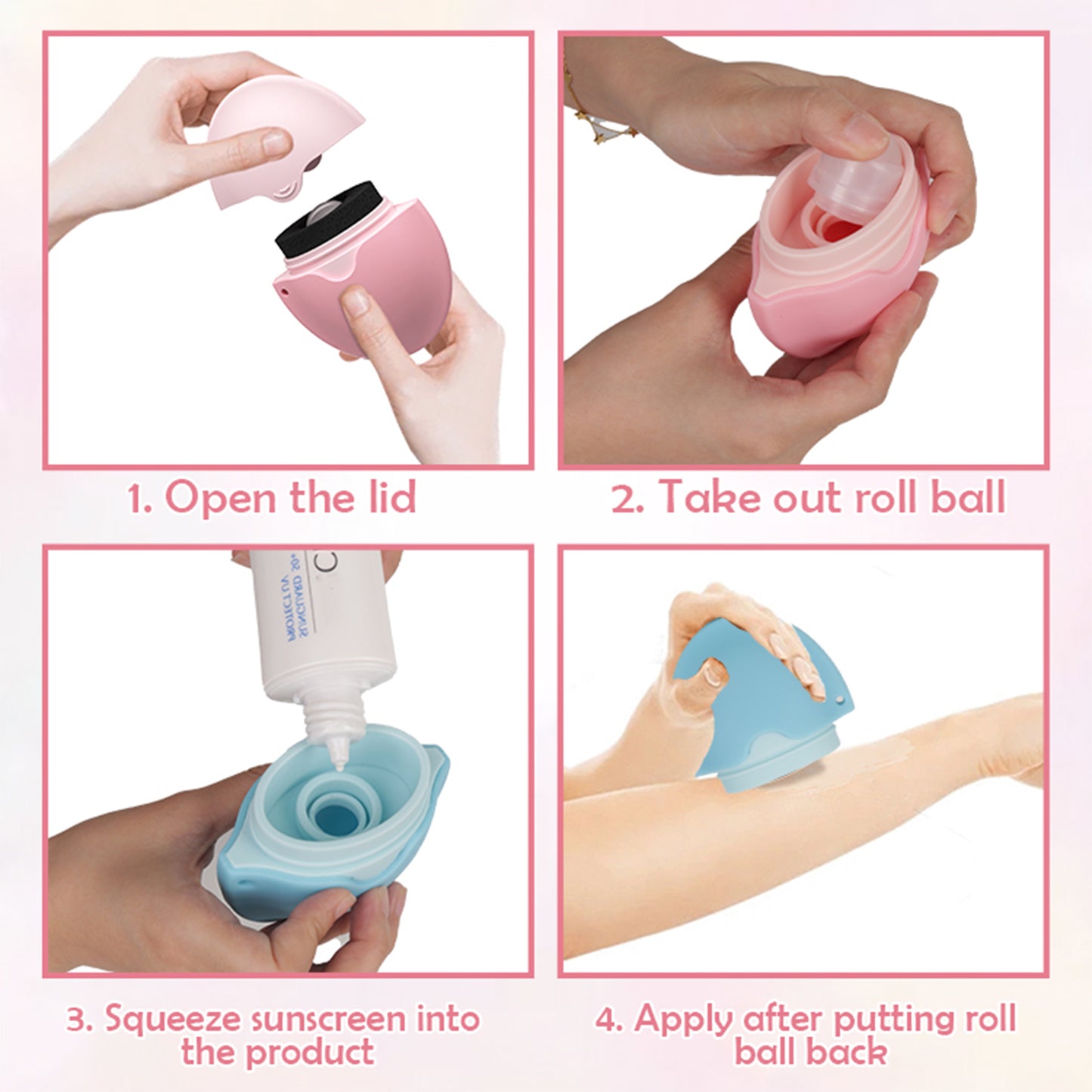 Lotion and sunscreen applicator