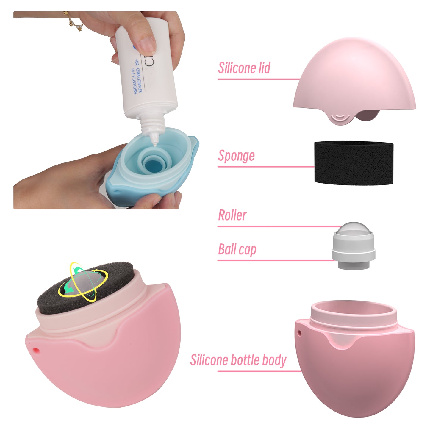 Lotion and sunscreen applicator
