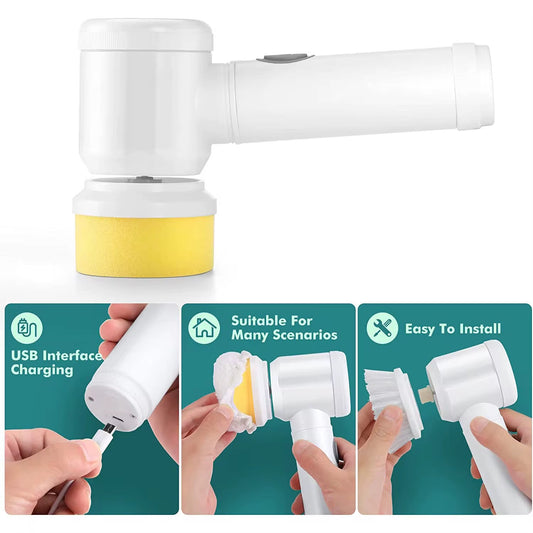 Magic brush electric scrubber