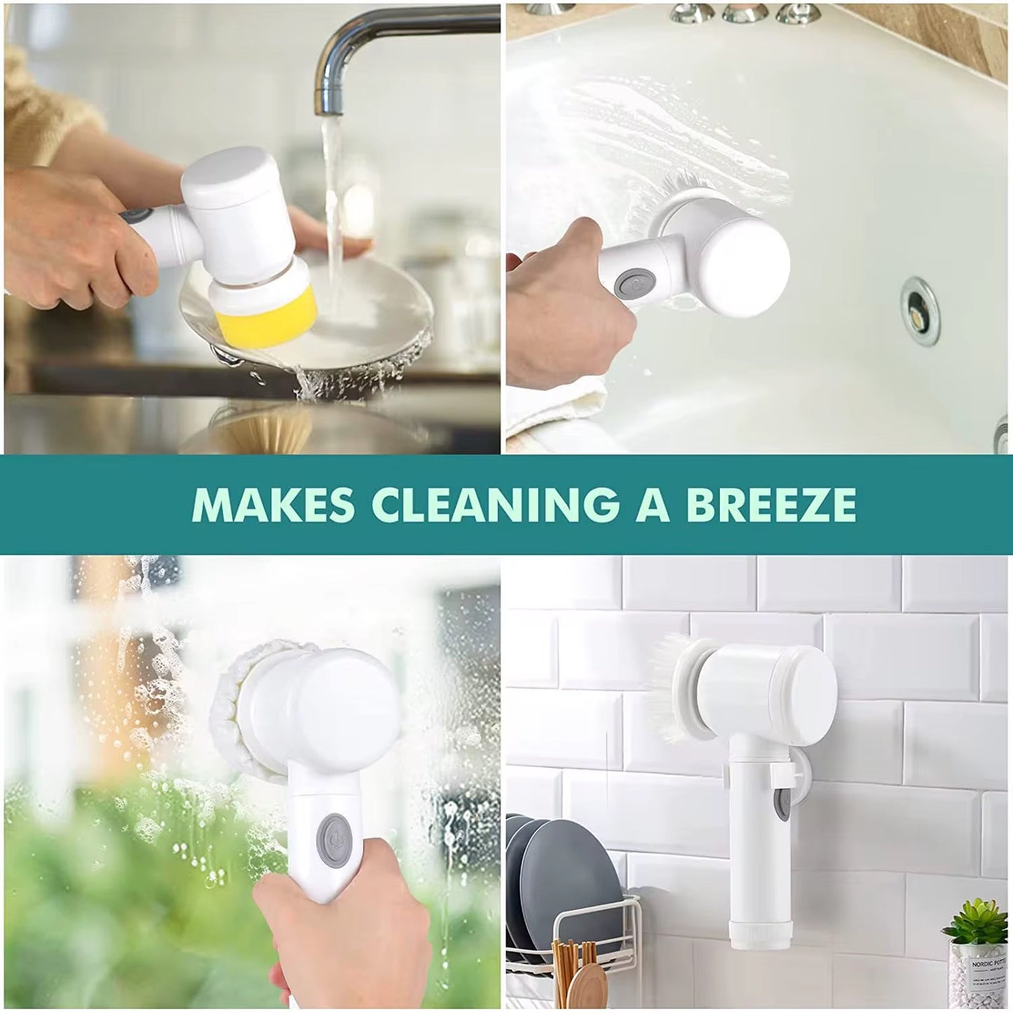 Magic brush electric scrubber